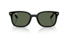 Ray-Ban RB4461D Low Bridge Fit Sunglasses front view - Colour: Polished Black / Dark Green
