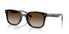 Ray-Ban RB4461D Low Bridge Fit Sunglasses angle view - Colour: Polished Havana / Brown Gradient