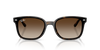 Ray-Ban RB4461D Low Bridge Fit Sunglasses front view - Colour: Polished Havana / Brown Gradient