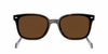 Ray-Ban RB4461D Low Bridge Fit Sunglasses front view - Colour: Polished Havana - Lens: Brown solid tint - Media: Custom Polarised Brown solid tint