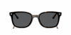 Ray-Ban RB4461D Low Bridge Fit Sunglasses front view - Colour: Polished Havana - Lens: Grey solid tint - Media: Custom Polarised Grey solid tint
