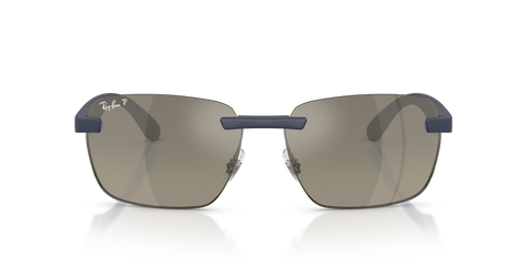 Ray-Ban RB4470CH Polarised+ Sunglasses - Polished Sand Dark Blue / Grey Gradient Polarised+