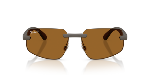 Ray-Ban RB4475CH Polarised Sunglasses - Matte Sand Brown / Polarised Bronze