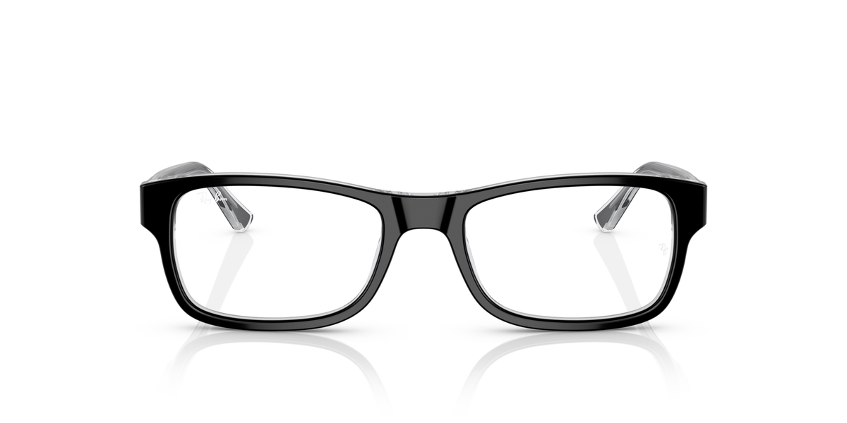 Ray-Ban RB5268 Optical Frames front view - Colour: Black on Transparent