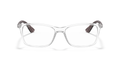 Ray-Ban RB7047 Optical Frames front view - Colour: Clear with Grey Temples