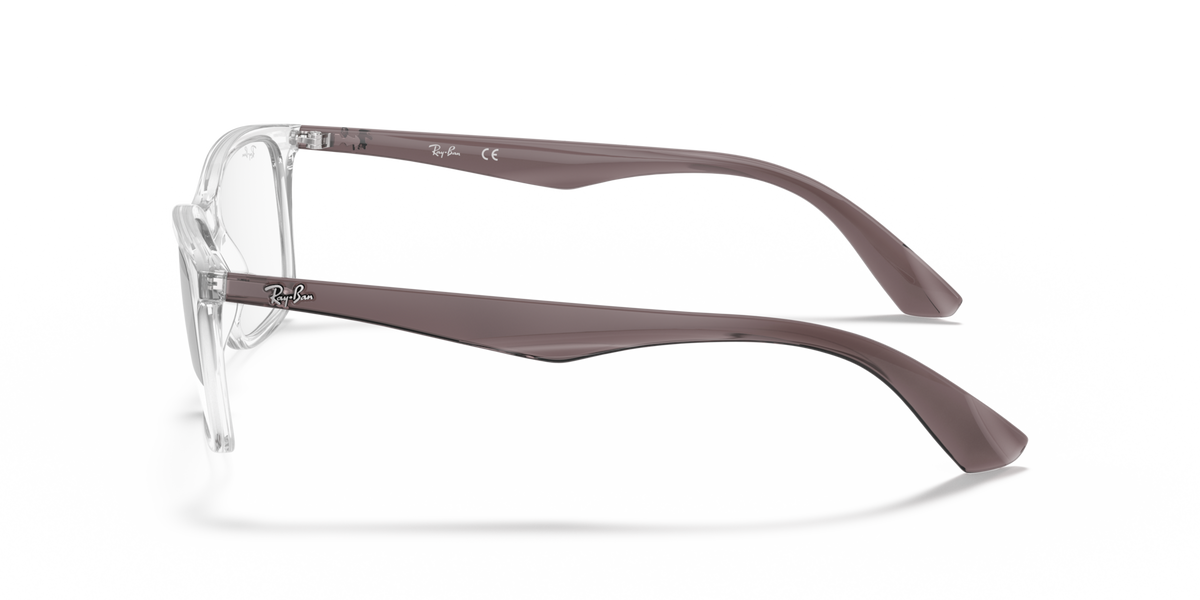 Ray-Ban RB7047 Optical Frames side view - Colour: Clear with Grey Temples