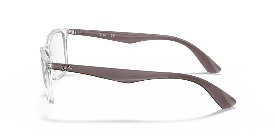 Ray-Ban RB7047 Optical Frames side view - Colour: Clear with Grey Temples