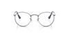 Ray-Ban Round Metal RB3447V Optical Frames front view - Colour: Gunmetal