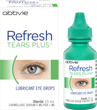 Refresh Tears Plus Lubricant Eye Drops 15mL AbbVie pack and bottle