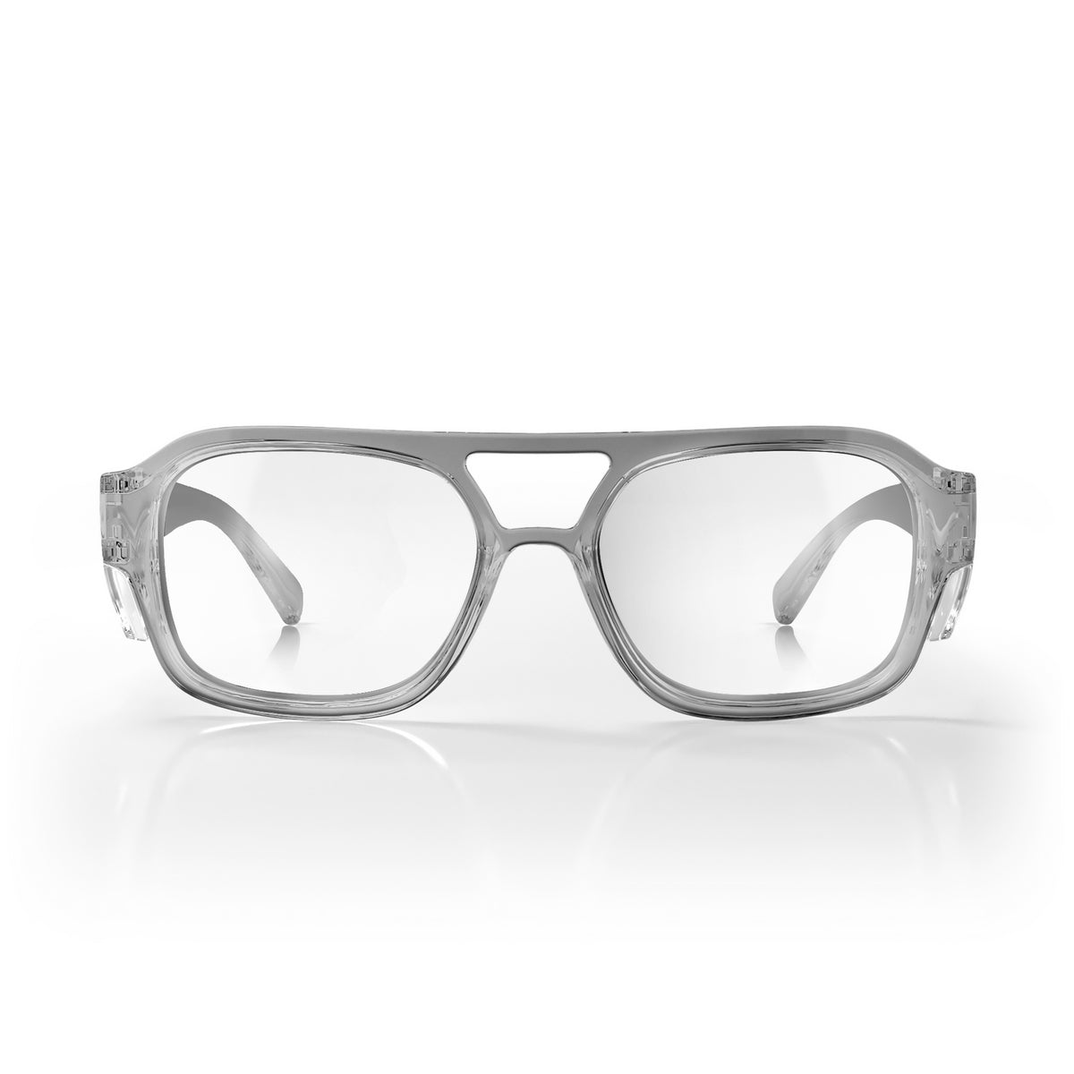 SafeStyle Skylines prescription safety glasses in Graphite — front view