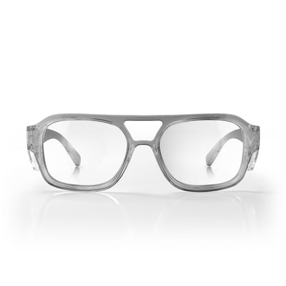 SafeStyle Skylines prescription safety glasses in Graphite — front view