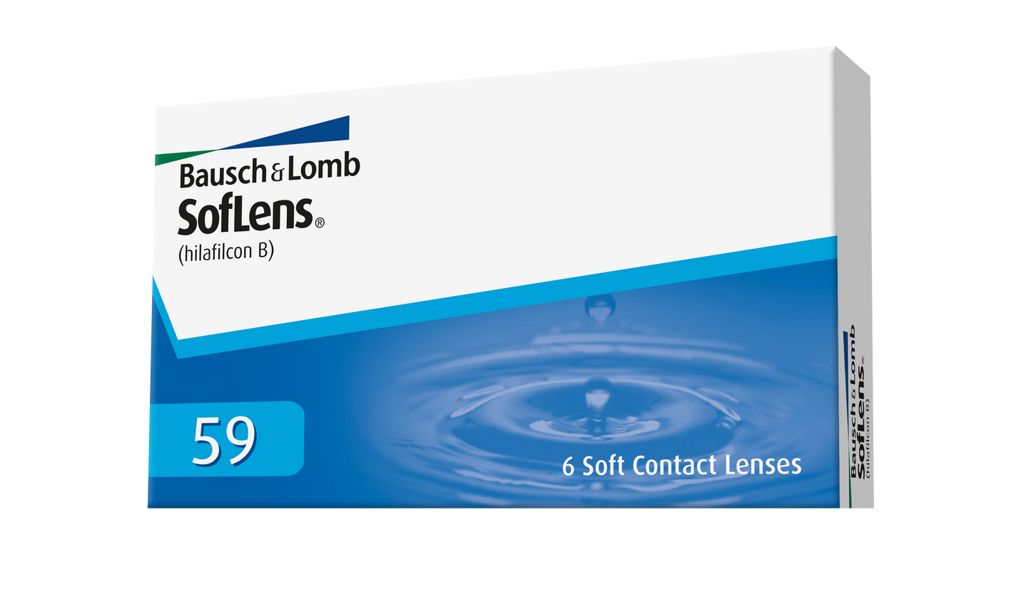 Bausch + Lomb SofLens 59 monthly 6 pack contact lenses