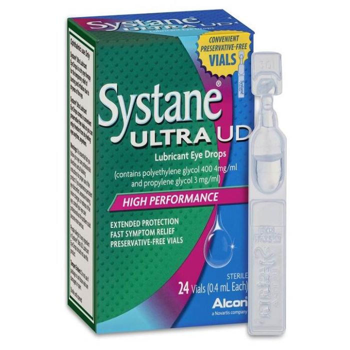 Systane Ultra UD Preservative-Free Lubricant Eye Drops 24 x 0.4mL pack