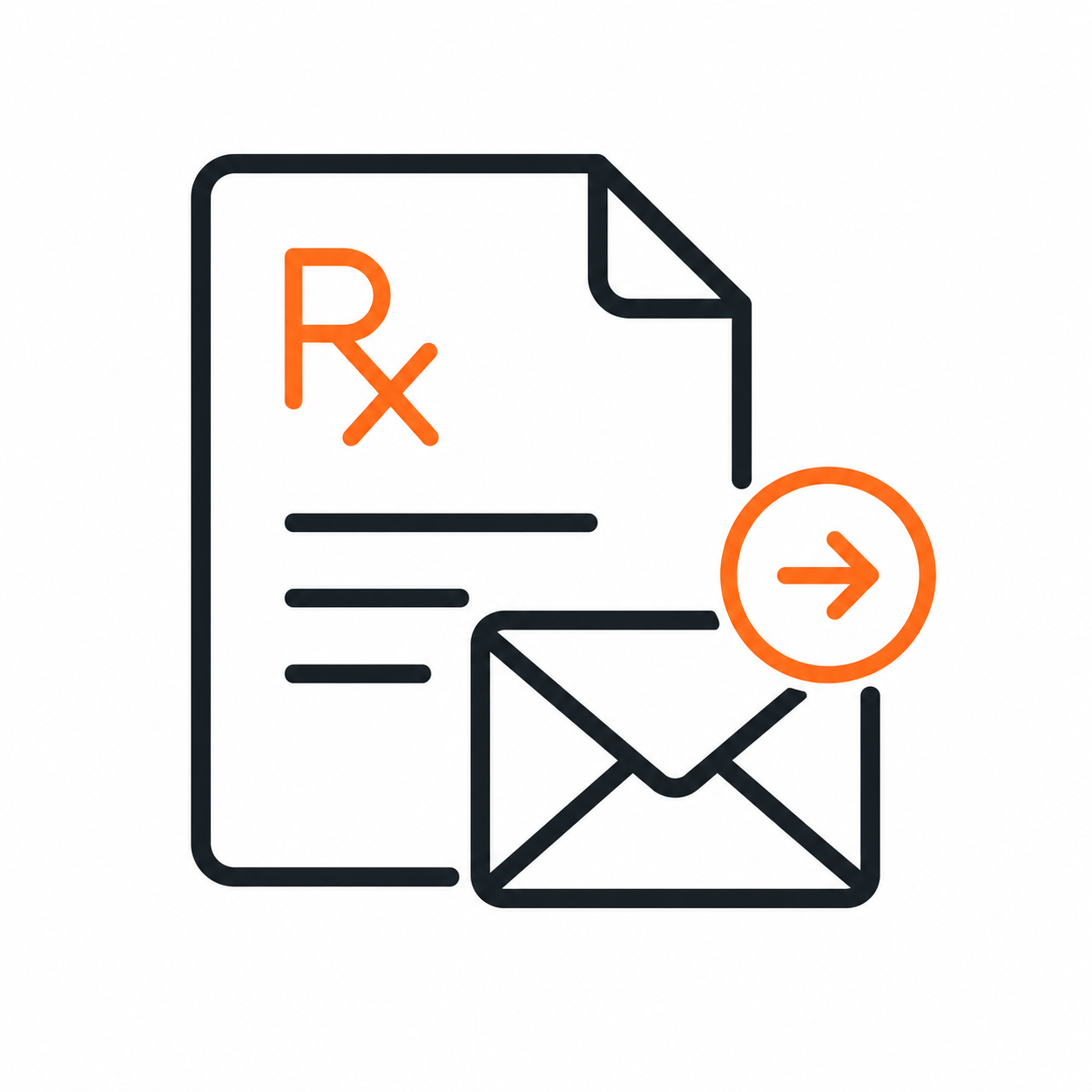 Email prescription later icon