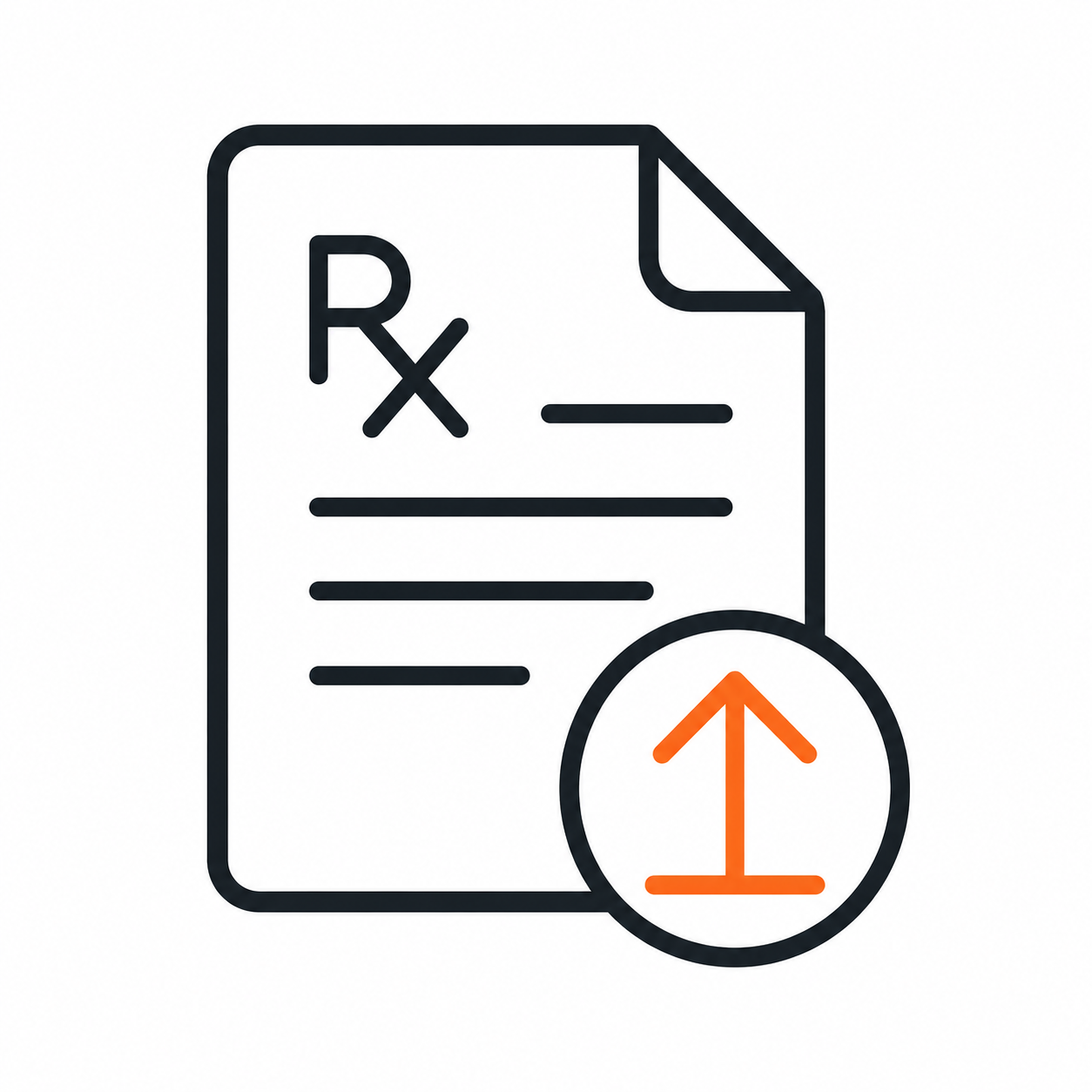 Upload prescription icon