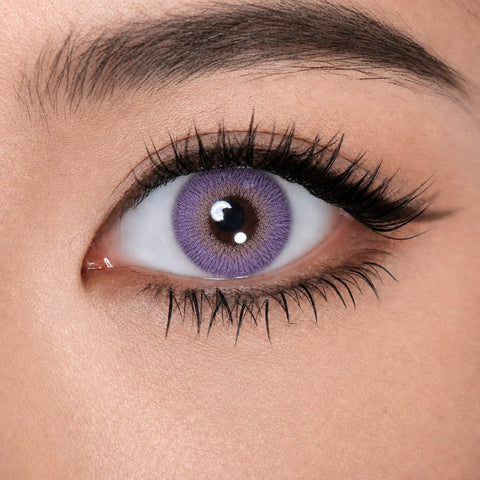 Air Optix Colors Amethyst physical lens pattern