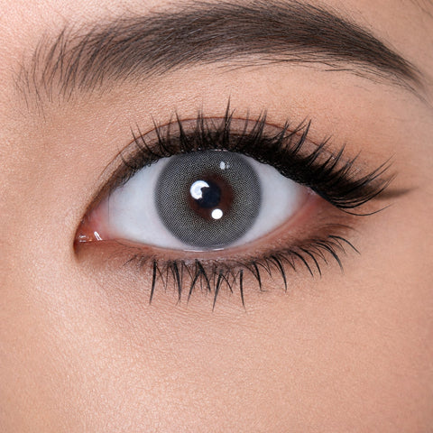 Air Optix Colors Sterling Gray contact lens on eye