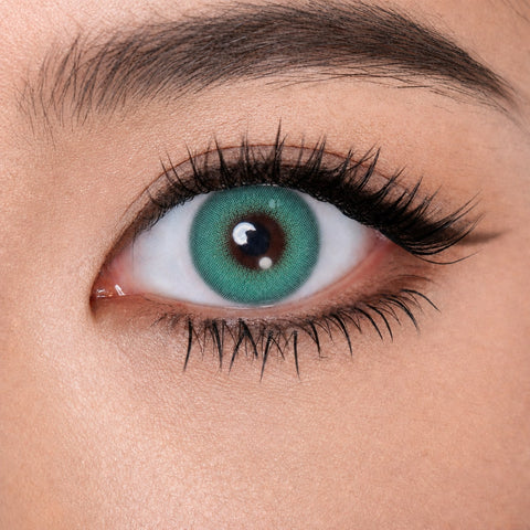 Air Optix Colors Turquoise physical lens pattern