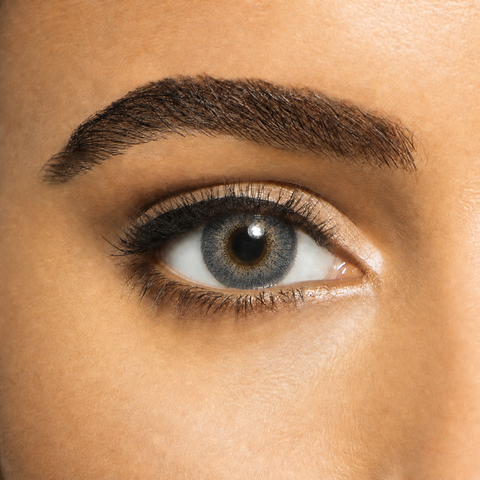 Alcon Freshlook One Day Colors Gray contact lens on eye