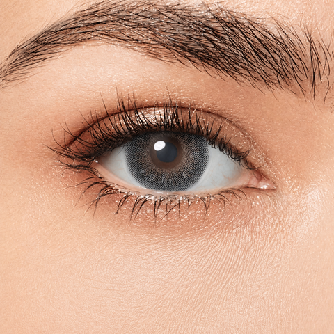 FreshGo Symphony 3Con Gray coloured contact lens worn on eye