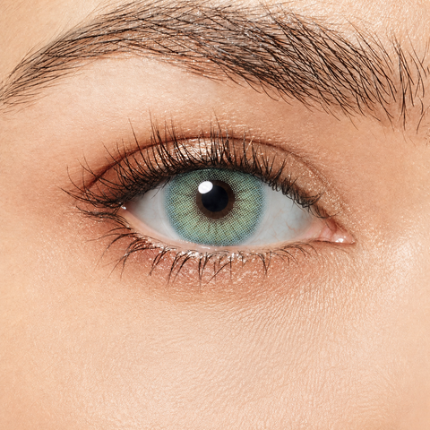 Magister Queen Topaz coloured contact lens worn on eye